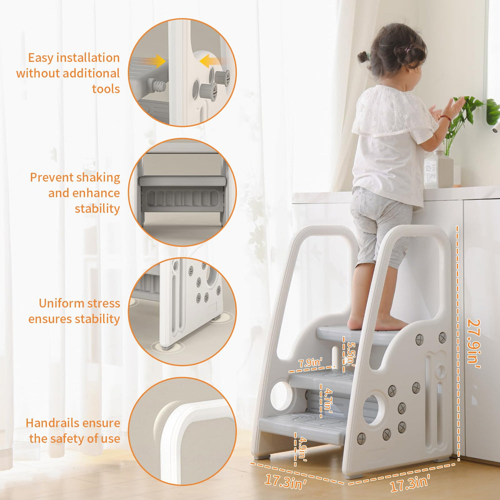 Gupamiga toddler step stool assembly easy with tool-free setup.