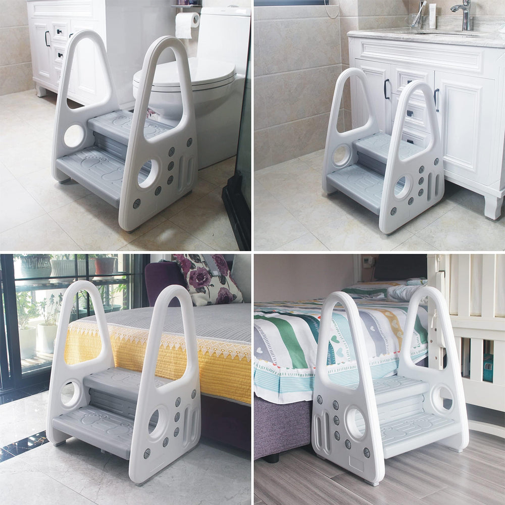 Gupamiga toddler step stool durable-bpa-free plastic with anti-slip pads for safety