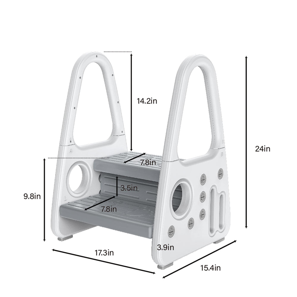 Gupamiga toddler step stool kitchen-use view highlights easy reach for cooking tasks