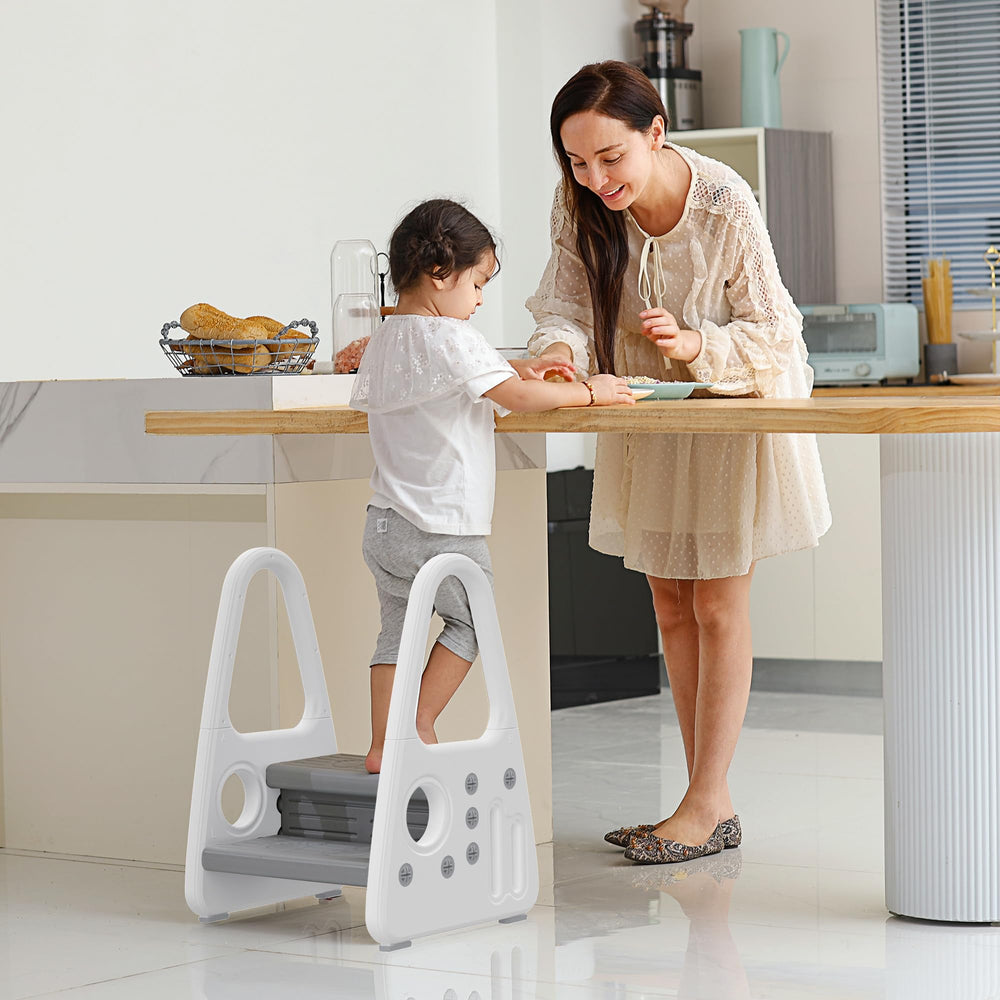 Gupamiga toddler step stool weight-capacity up to 210 lbs for family use