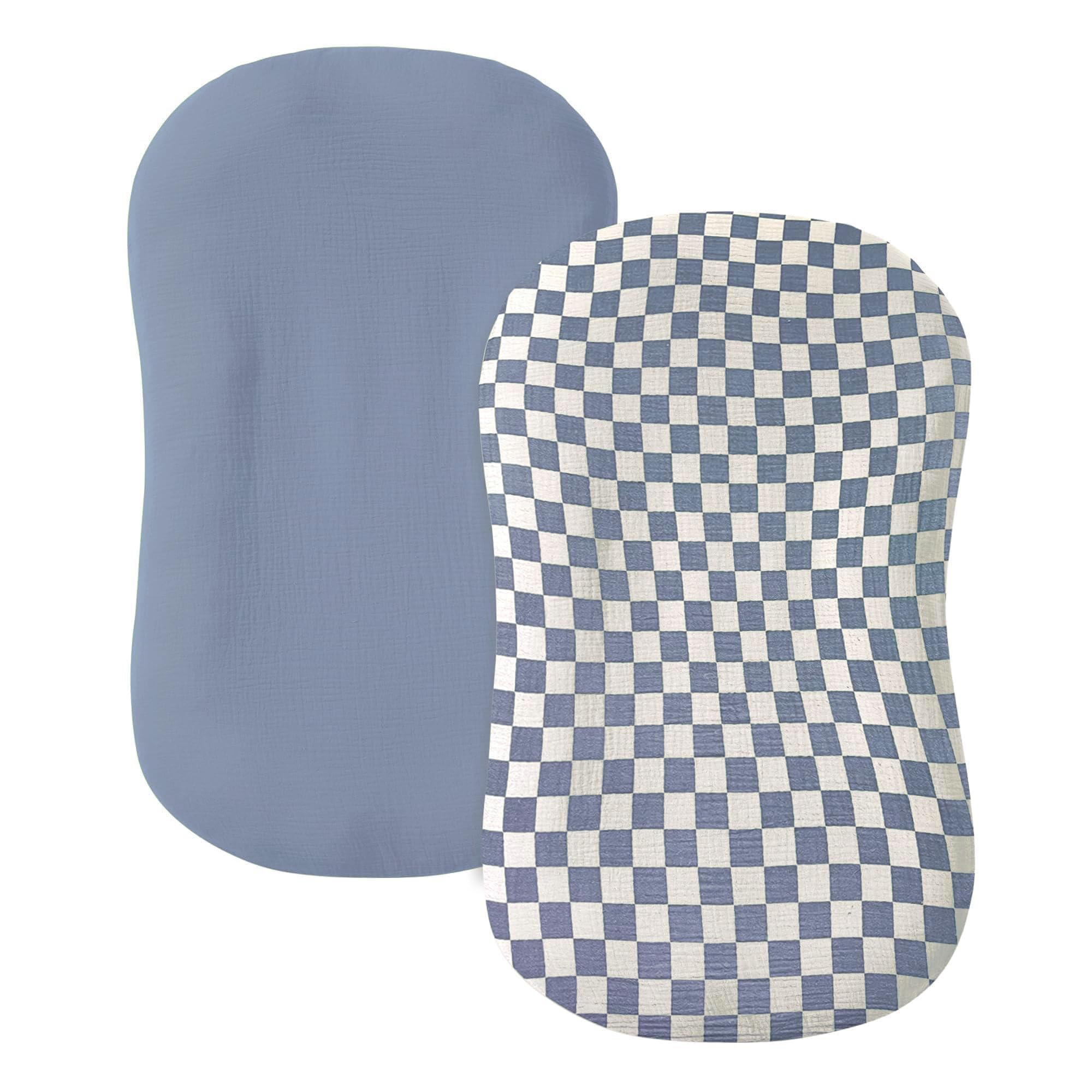 guruixu muslin baby lounger cover 2-pack layout for easy swaps and tidy nursery styling