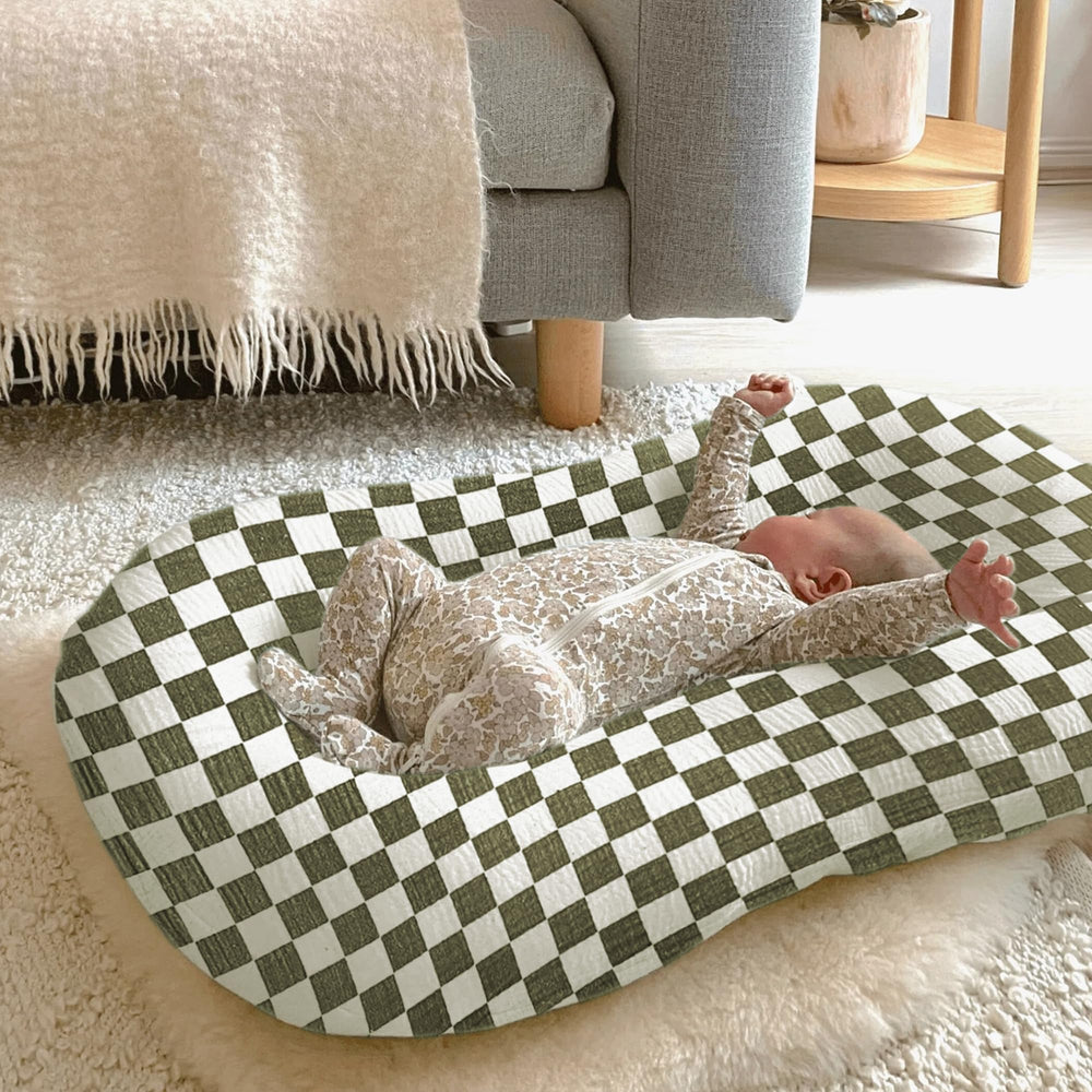 guruixu Muslin Baby Lounger Cover fits most loungers for versatile compatibility