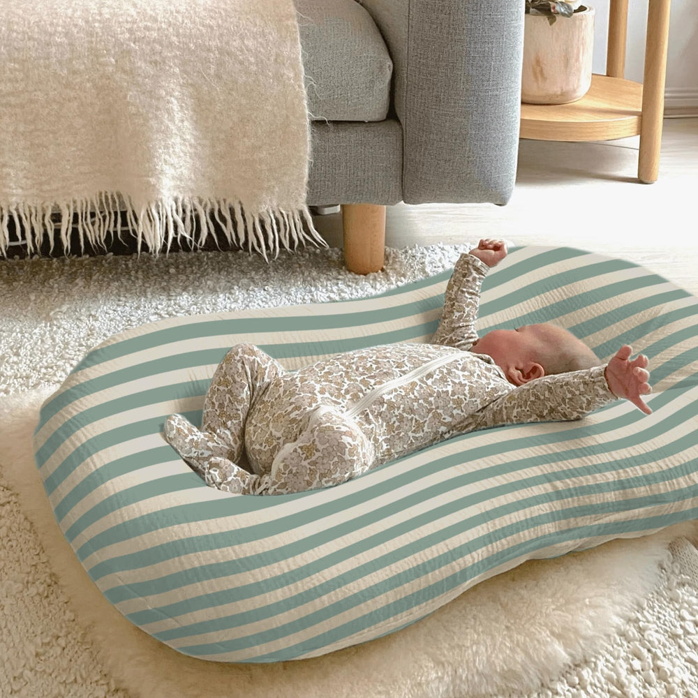 guruixu muslin baby lounger cover machine washable care shows easy cleaning