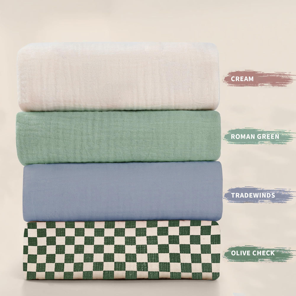 guruixu muslin cover machine-washable Tradewinds Cream quick-clean convenience