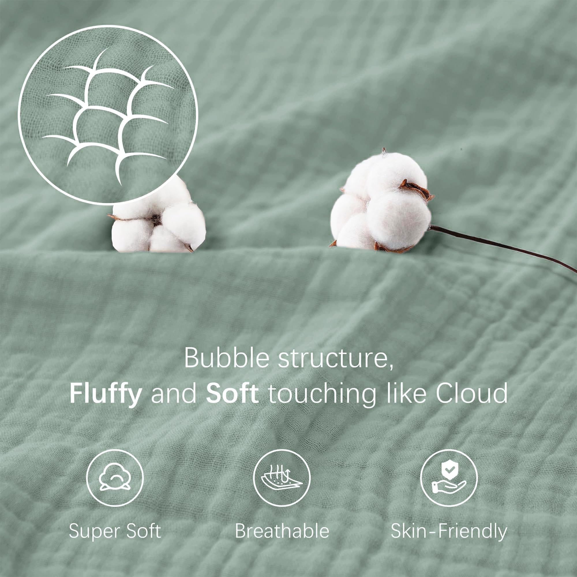 guruixu muslin baby lounger cover soft breathable texture closeup conveys gentle baby comfort
