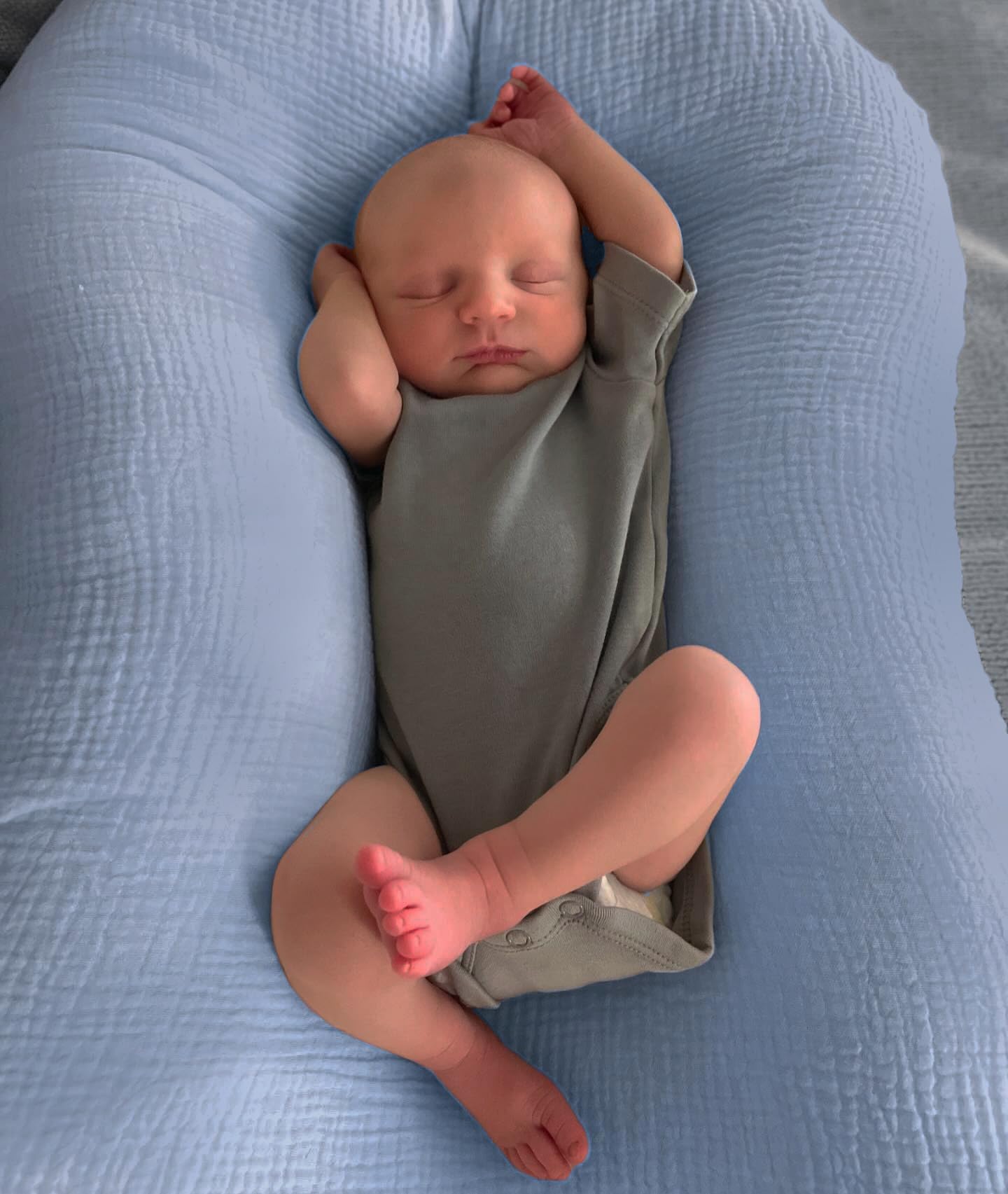 guruixu muslin baby lounger cover tradewinds style complements calm nursery decor