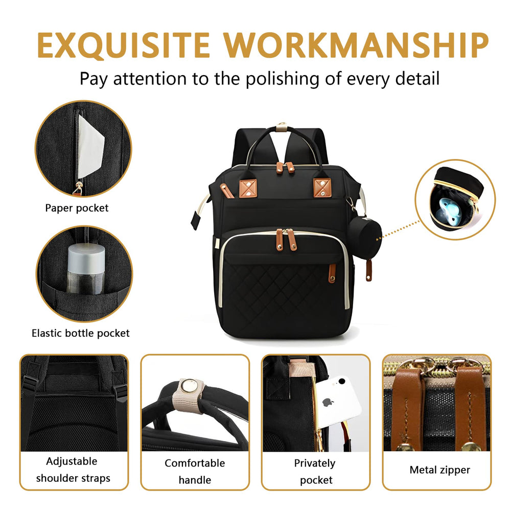 GurZinn diaper bag made with waterproof Oxford fabric for outdoor use