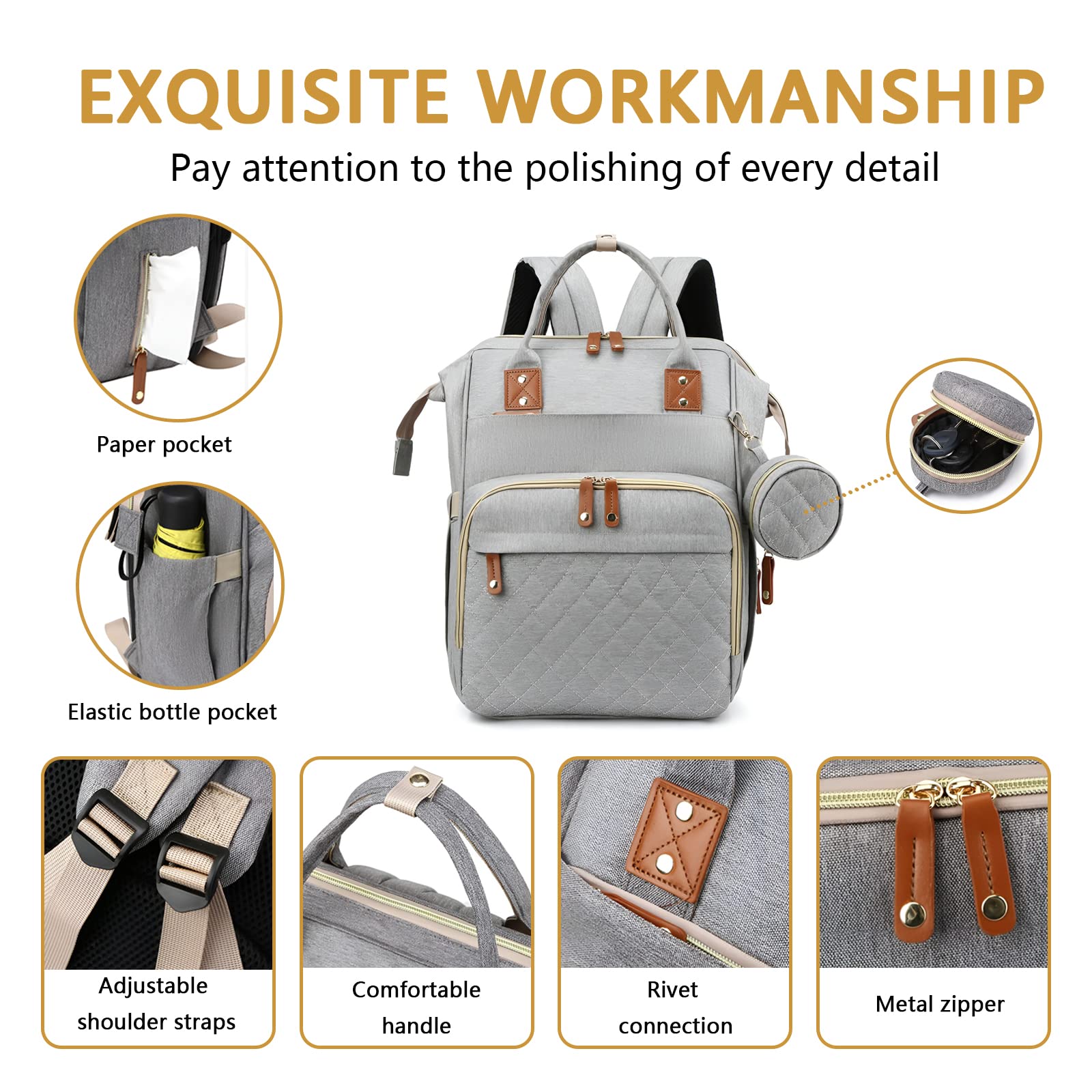 GurZinn stroller strap attachment frees your hands while on walks