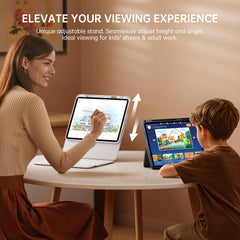 GUSGU SplitFolio 360-degree rotation hinge in action for flexible angles