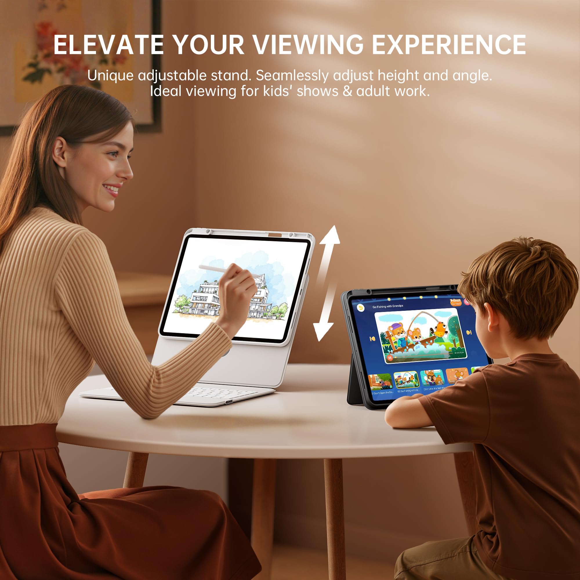 GUSGU SplitFolio trackpad with native gestures enhances multitasking on iPad.