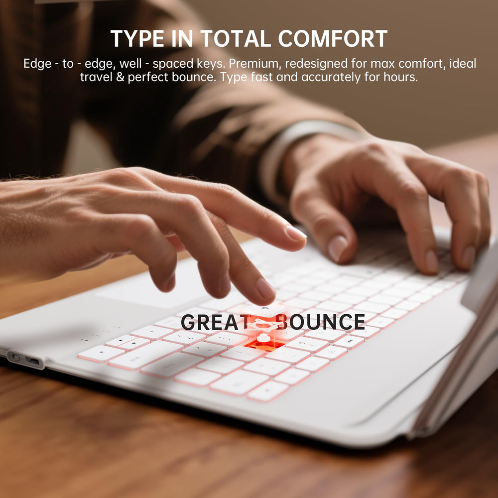 GUSGU SplitFolio white protective case keeps devices safe during travel and daily use.