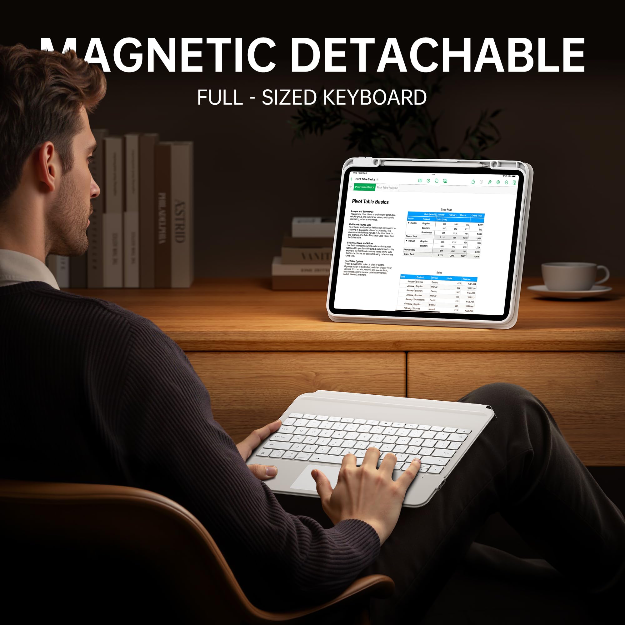 GUSGU SplitFolio trackpad with native gestures for easy navigation