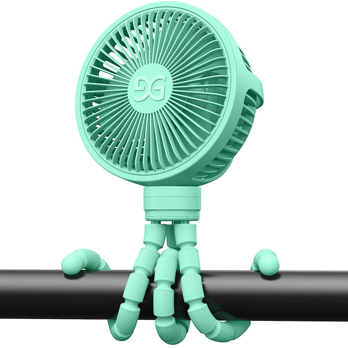 GUSGU stroller fan clip-green shows a baby-safe clip-on cooling solution