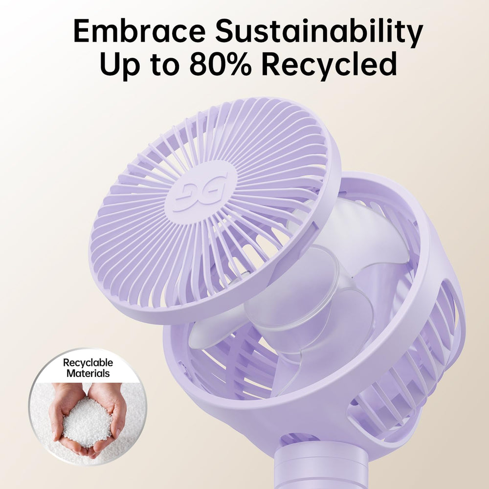 GUSGU lightweight 0.7 lb design makes this fan highly portable.