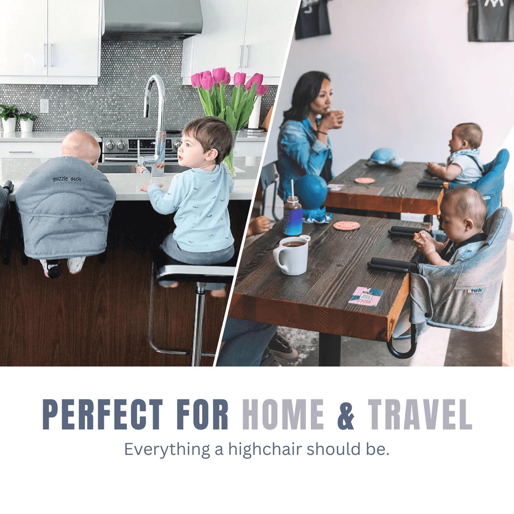 The guzzie+Guss Perch-clip-on-table-chair steel-frame highlights durability for daily use.