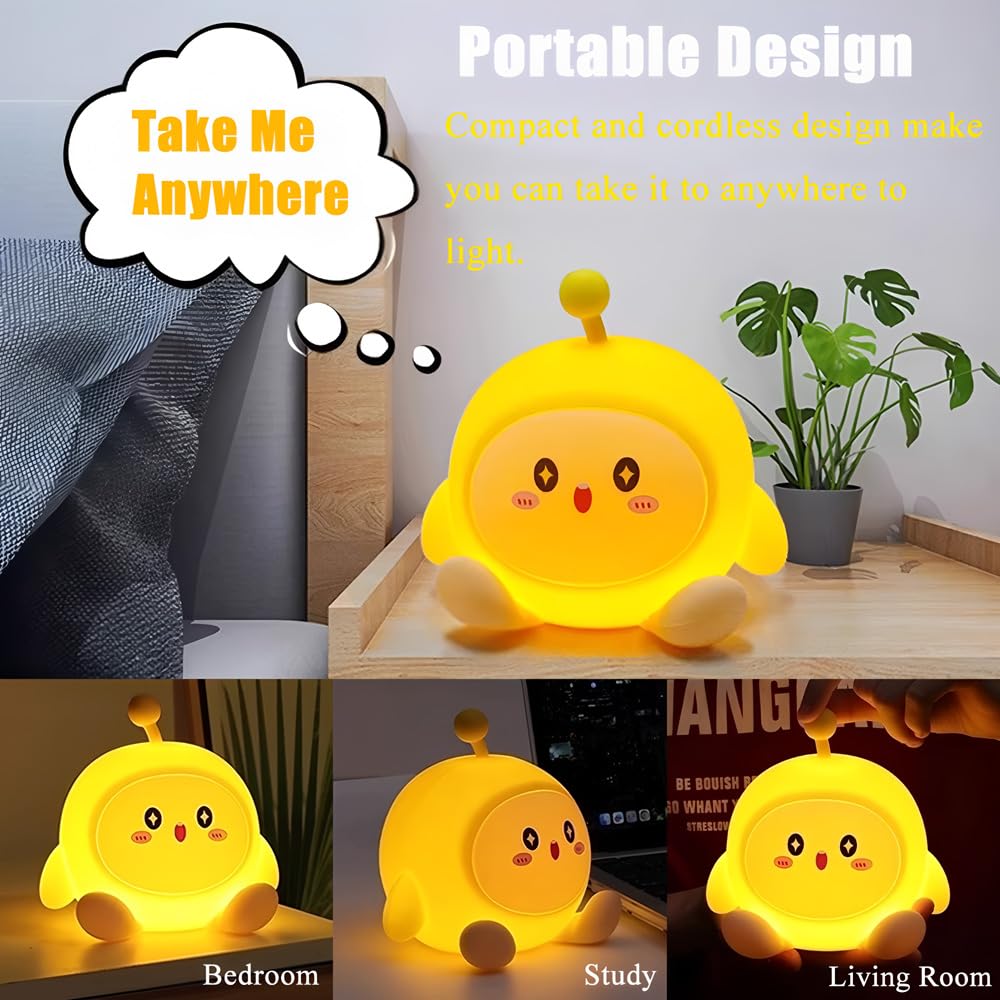 GWALSNTH LED Egg Tapping Lamp nursery-use setting demonstrates kid-friendly night lighting.