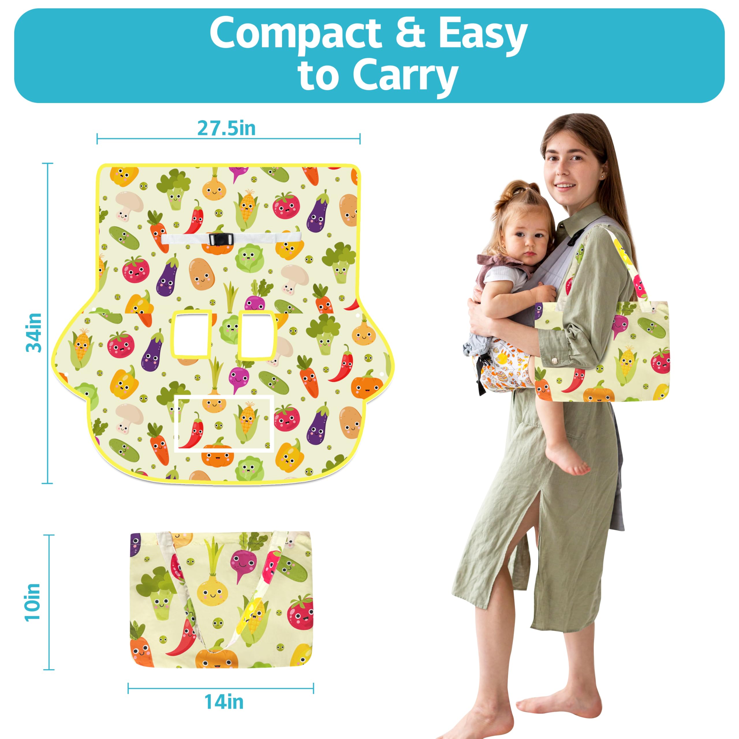 gxfcymxbd shopping cart cover high chair use doubles as a chair cover