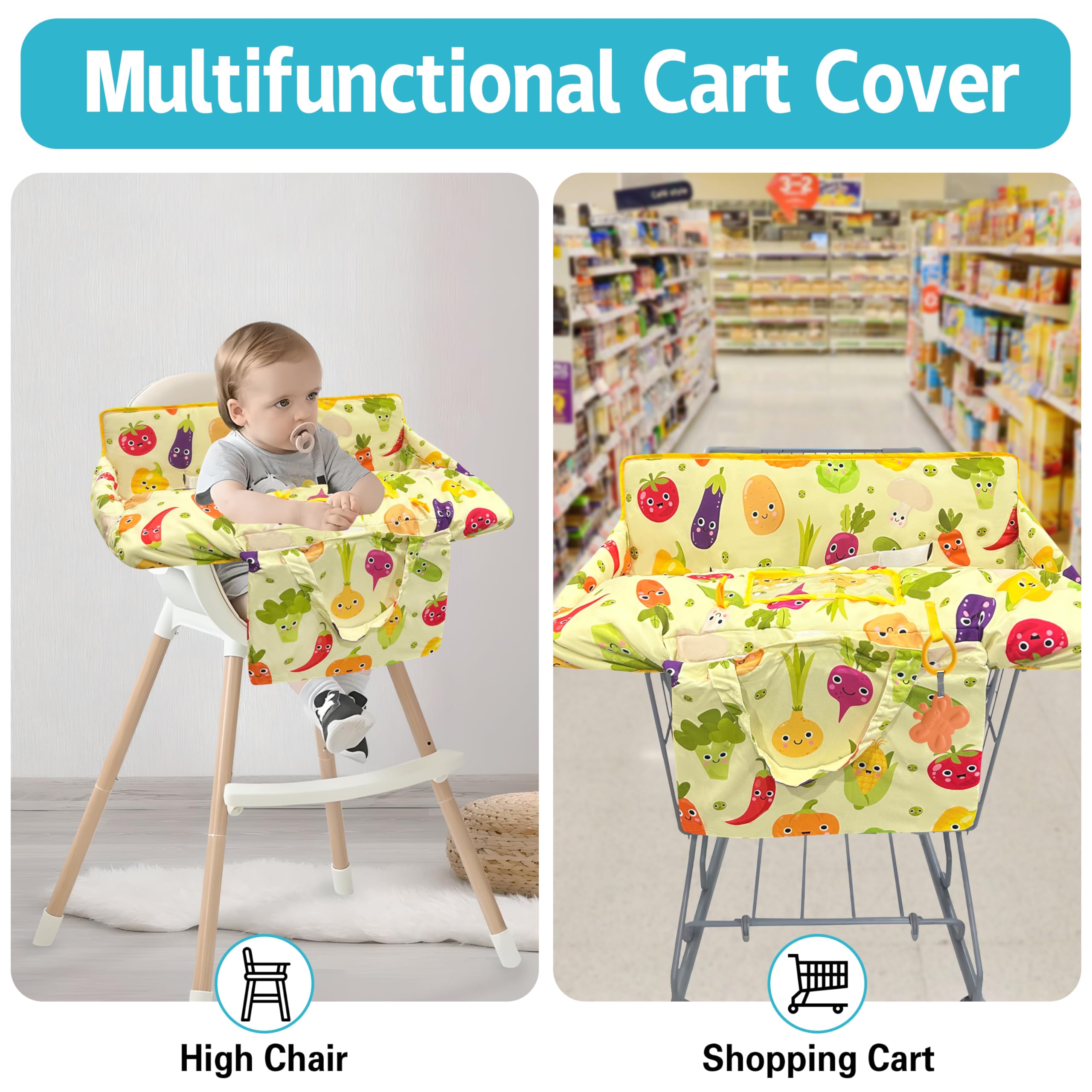 gxfcymxbd shopping cart cover portable handbag fold makes outings easy to carry