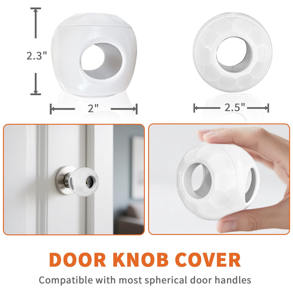 GXXFXT easy-install door knob cover requiring no tools for setup.