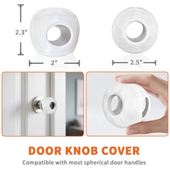 GXXFXT easy-install door knob cover requiring no tools for setup.