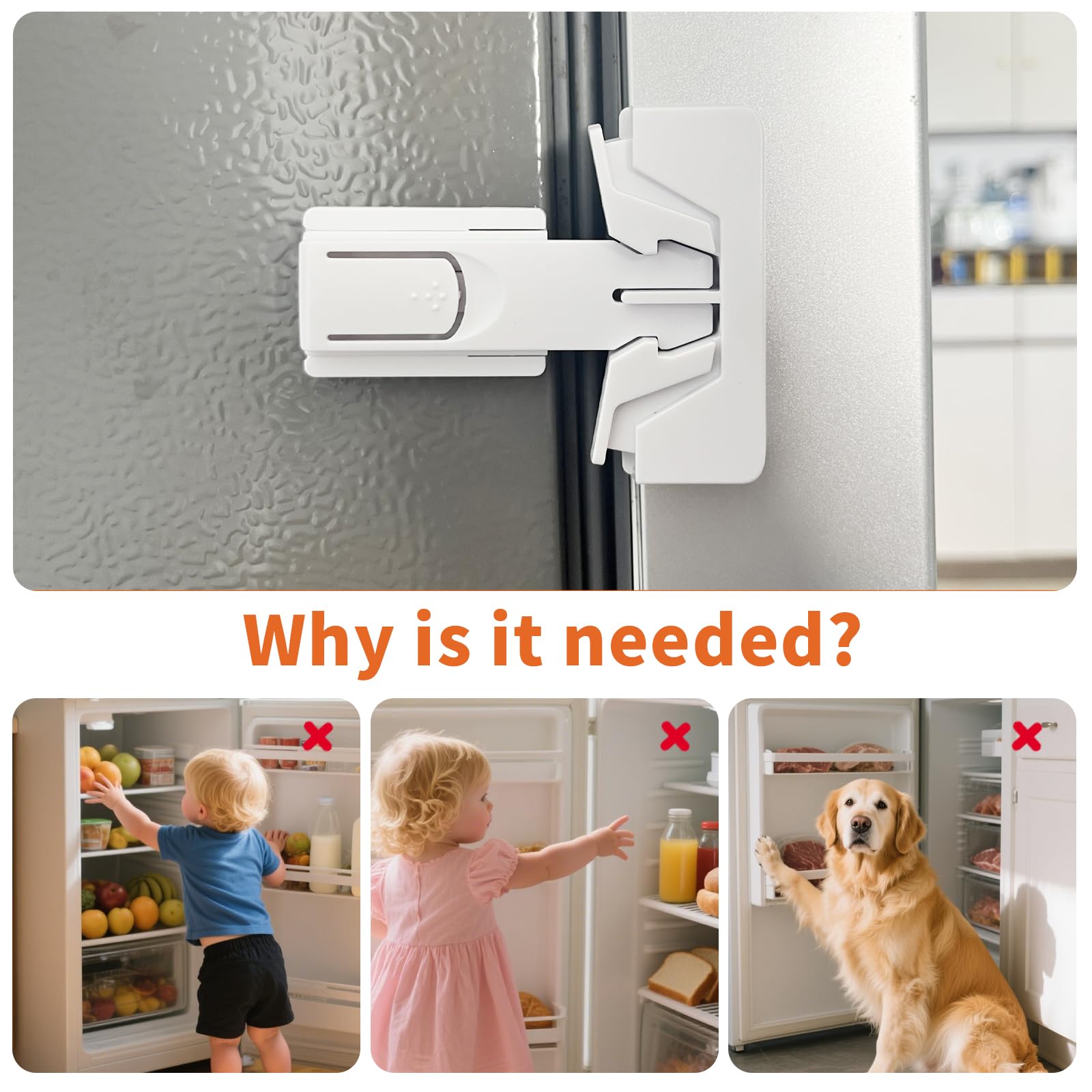 GXXFXT fridge lock auto-engaged when the door closes.