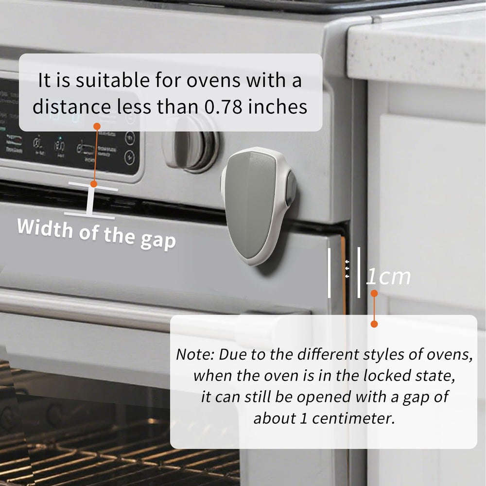 GXXFXT oven door on view shows easy placement and safety reminder during cooking.