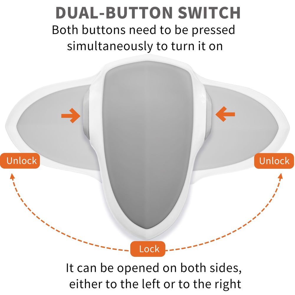 GXXFXT oven lock dual-button unlock ensures easy adult access while preventing toddler openings.