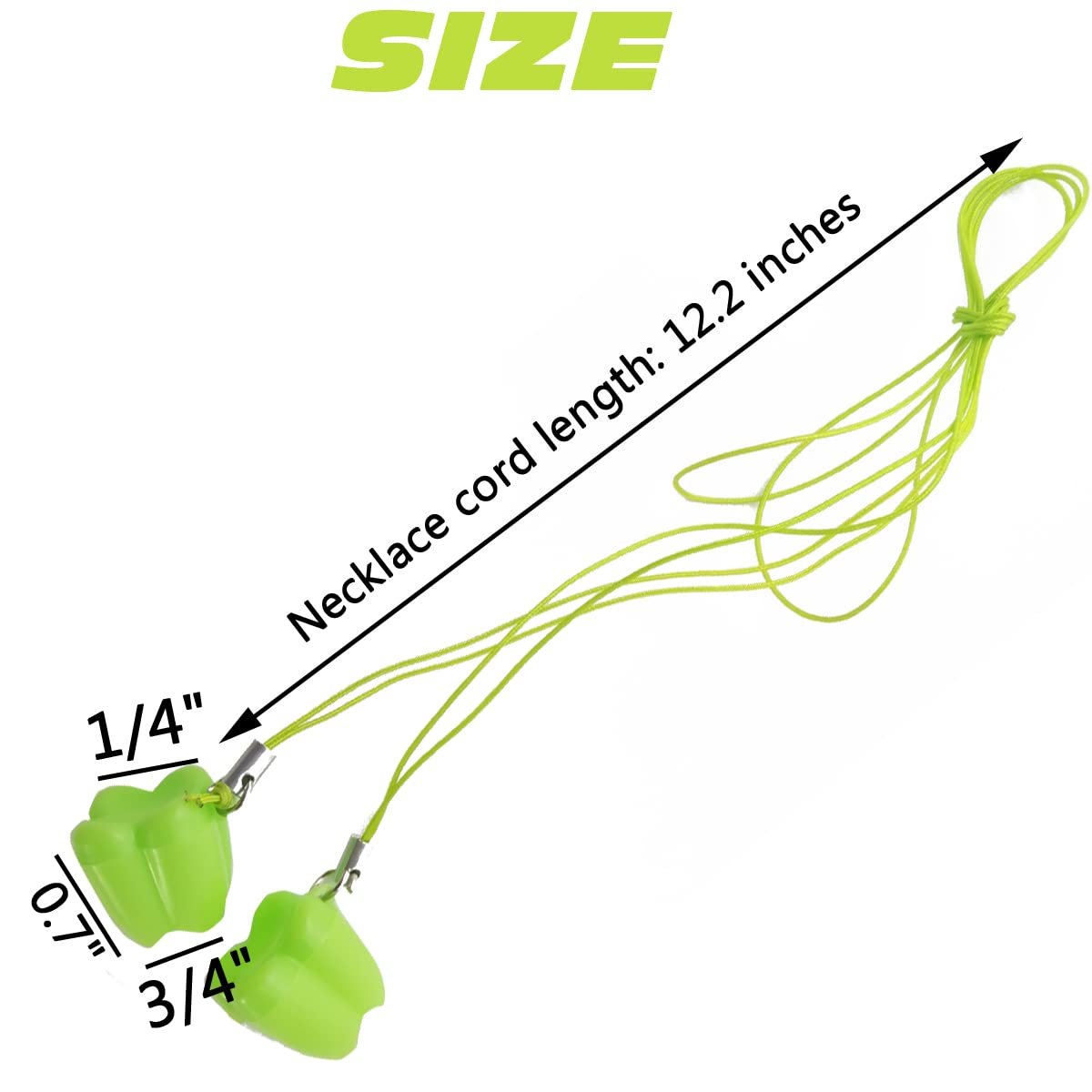 GXXMEI tooth saver necklace closeup material highlights durable non-toxic plastic.