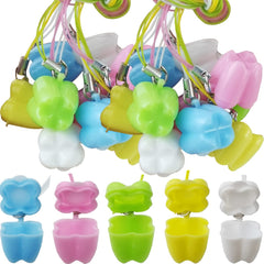 GXXMEI tooth saver necklace color pack shows color variety for kids' teeth storage.