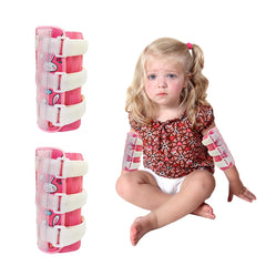 GZFQJJ pink lamb elbow thumb guard with inner mesh sleeve for skin-friendly comfort during wear.