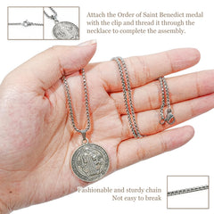 GZJINYUAN Handmade wooden Catholic rosaries with Benedict medal for meditative prayer.