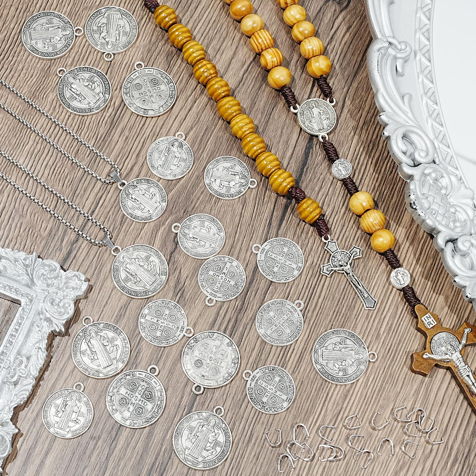 GZJINYUAN Necklace chains, sturdy components for creating religious necklaces.