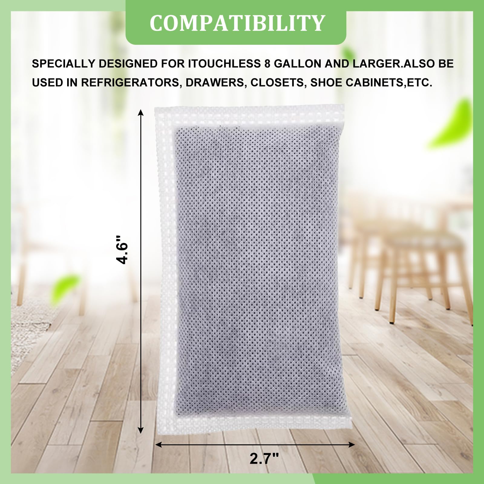 GZJoSum odor absorber for itouchless 8gal demonstrates compatibility and easy deodorizing