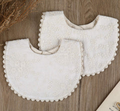 GZMM baby bib reversible color-side showcases quick outfit changes and drool absorption.