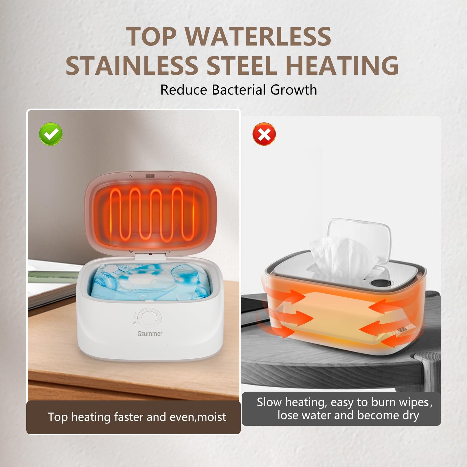 Gzummer three-temperature setting image demonstrates adjustable heat for different environments and needs.