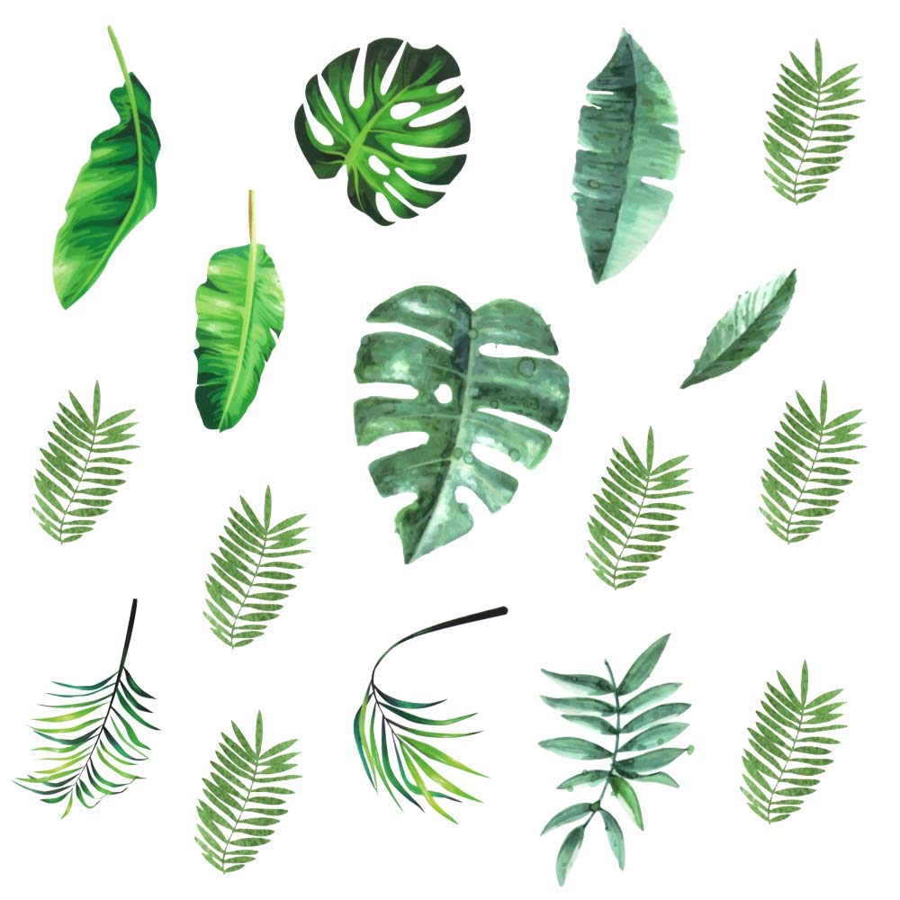 H2MTOOL leaf wall decal 12 sheets brighten nursery walls with easy peel-and-stick decor.