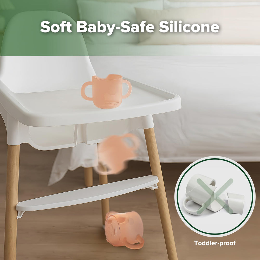 Haakaa 5-ounce capacity ideal for 6-month-olds learning to sip.