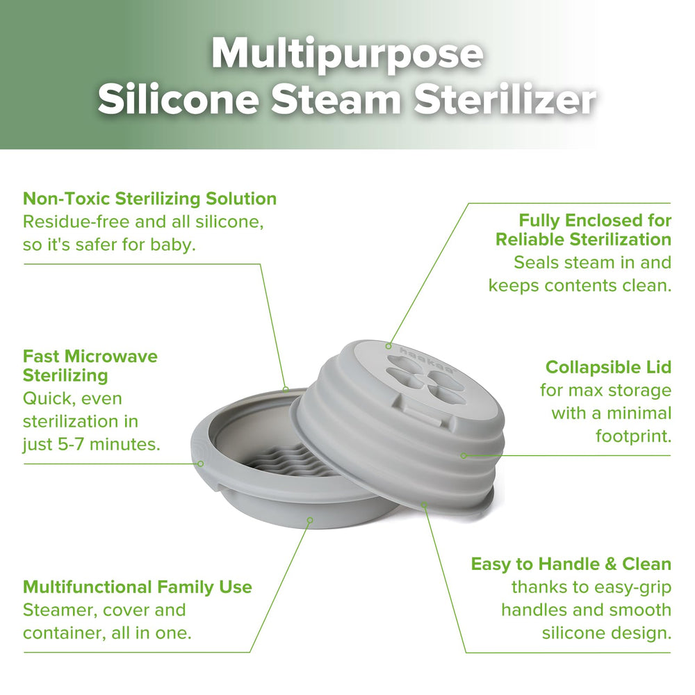 Haakaa all-silicone construction supports non-toxic sterilisation