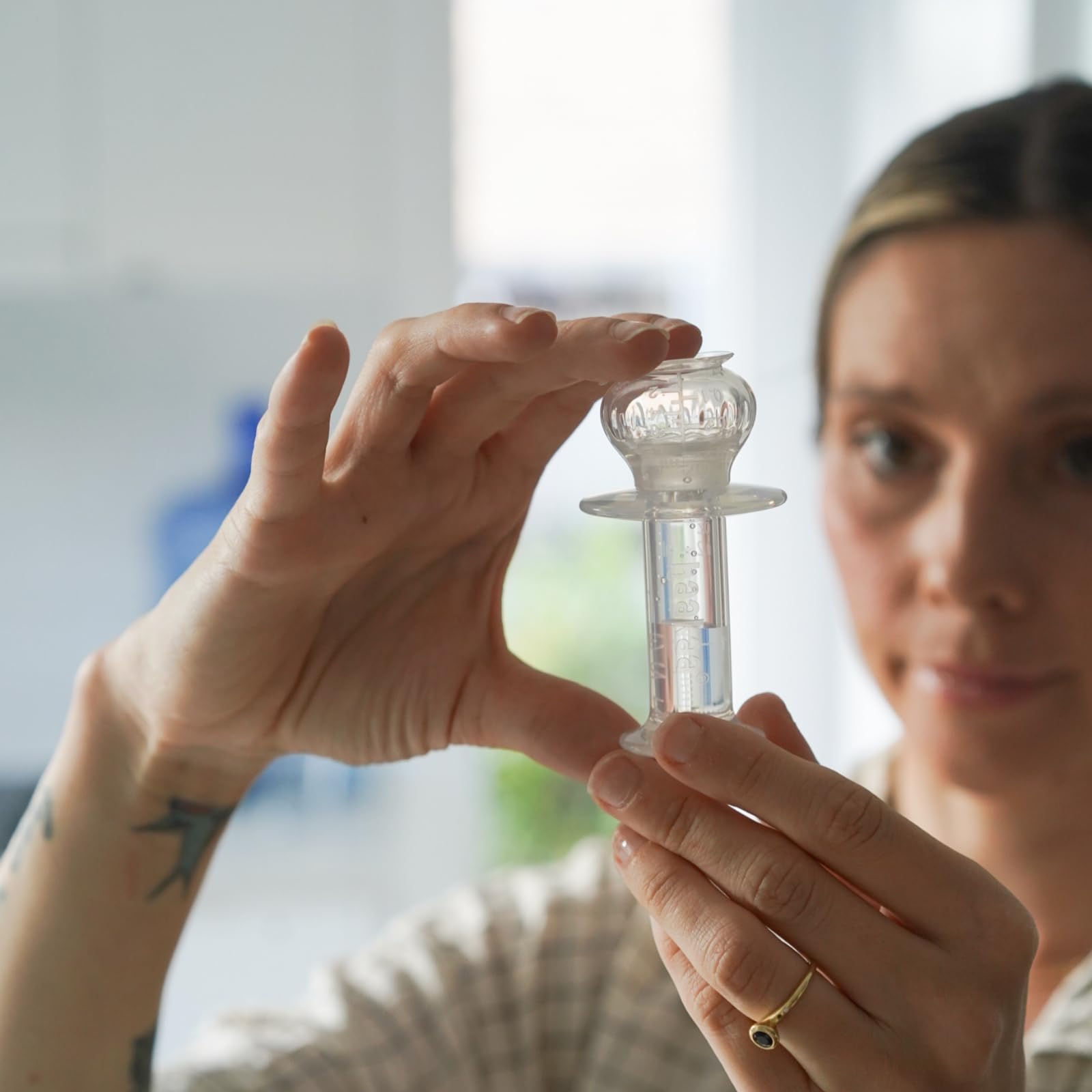 haakaa baby medicine dispenser portable design fits in bags for on-the-go use.