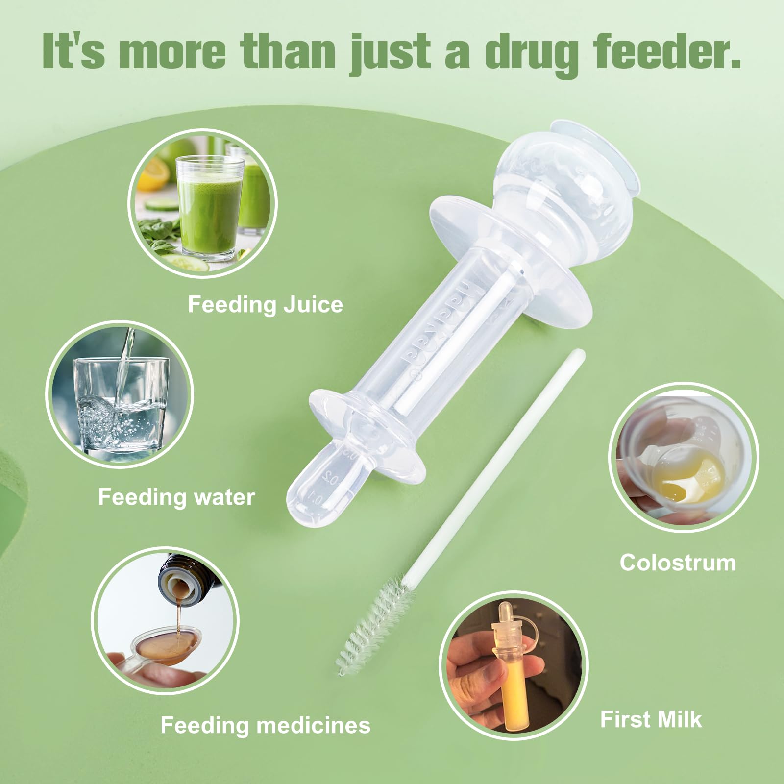haakaa baby medicine dispenser protective shield supports calm feeding sessions.