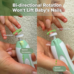 haakaa Baby Nail File safety system supports injury-free trimming
