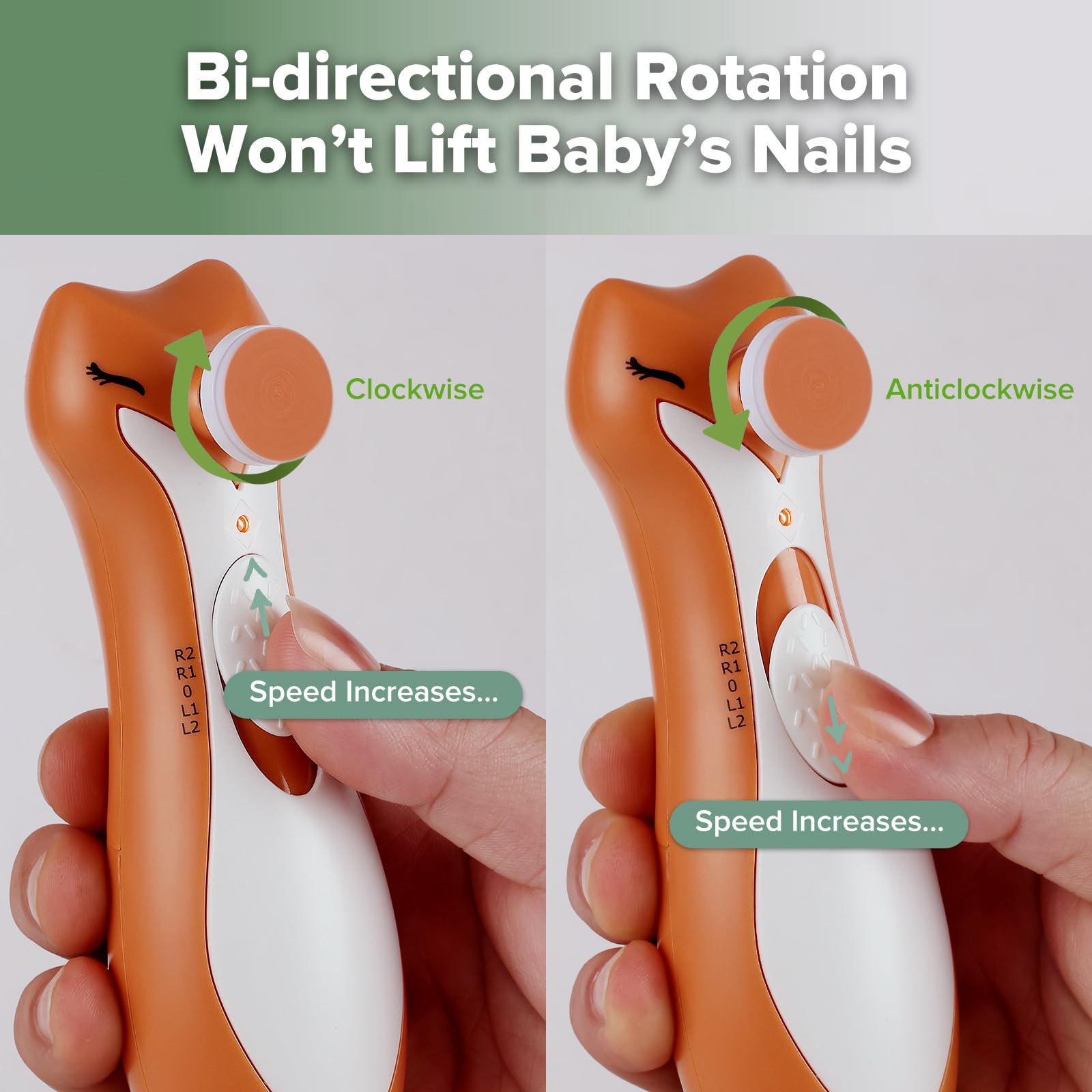 haakaa baby nail trimmer ergonomic grip enables comfortable one-handed use.