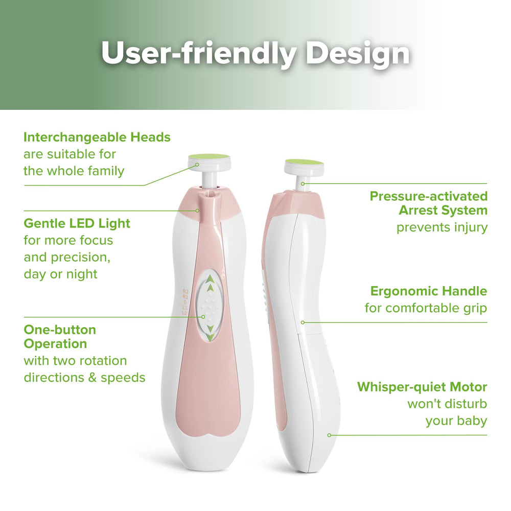 haakaa baby nail trimmer ergonomic handle offers secure grip during use.