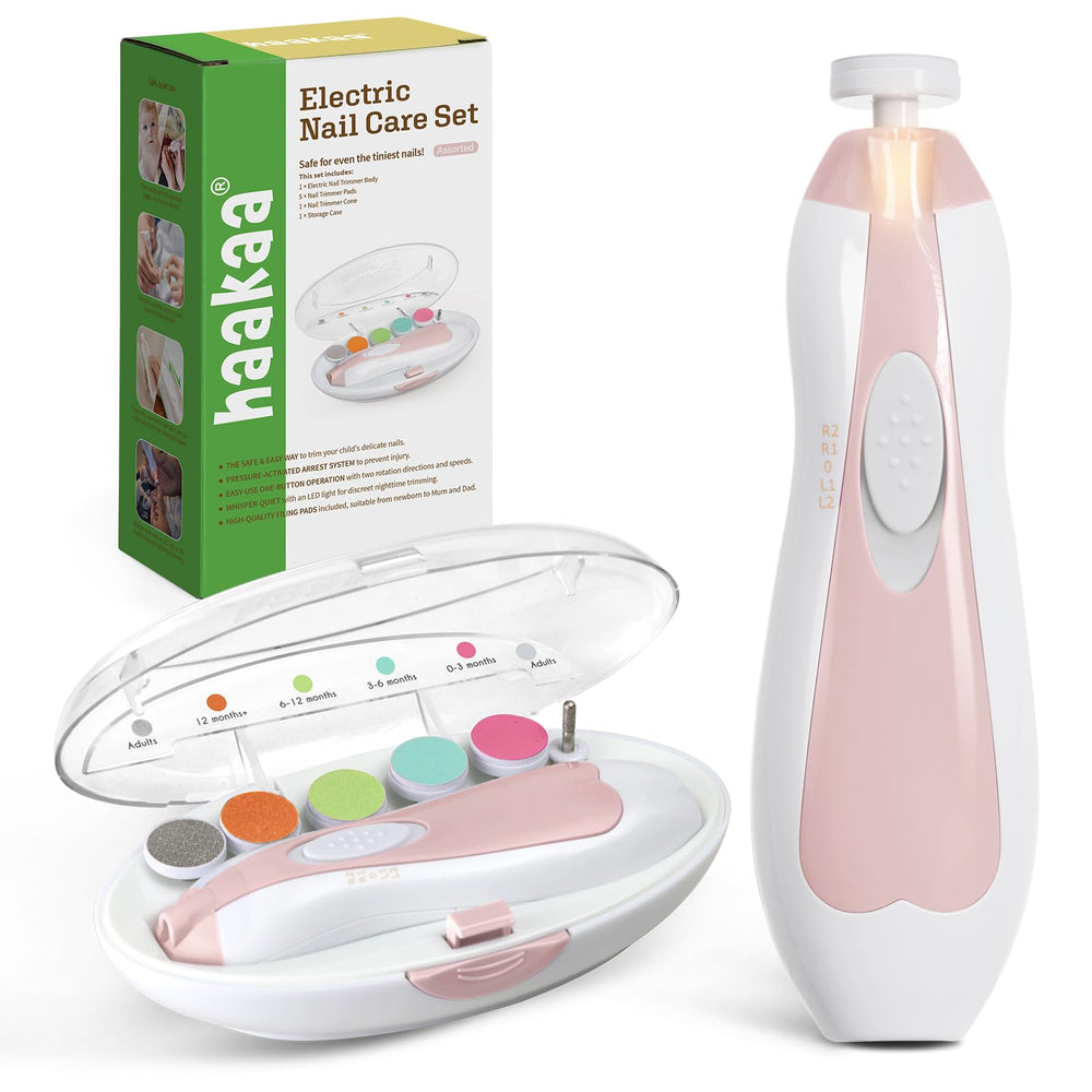 haakaa baby nail trimmer front view demonstrates compact ergonomic design for precise trimming.