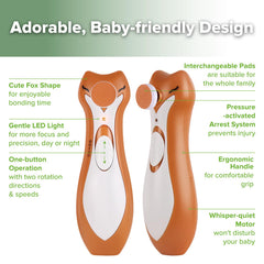 haakaa baby nail trimmer interchangeable heads expand smoothing options.