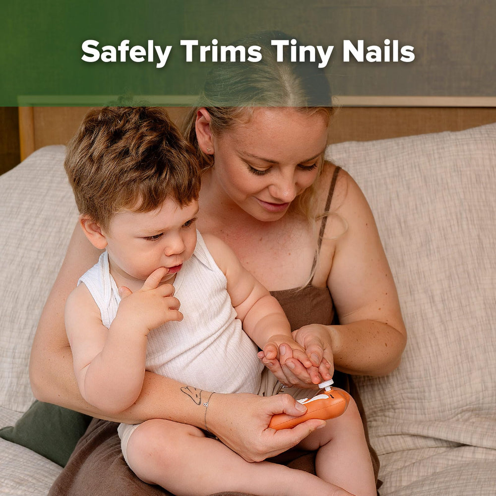 haakaa baby nail trimmer with LED light guides safe trimming in dim rooms.