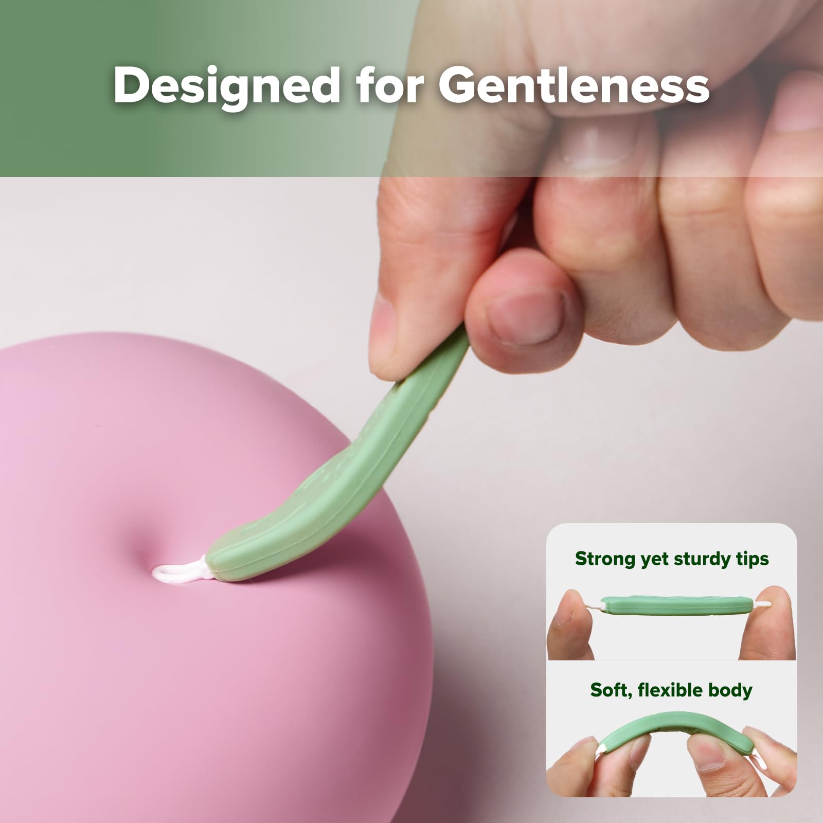 haakaa baby nose cleaner long soft loop end for sticky mucus and wax