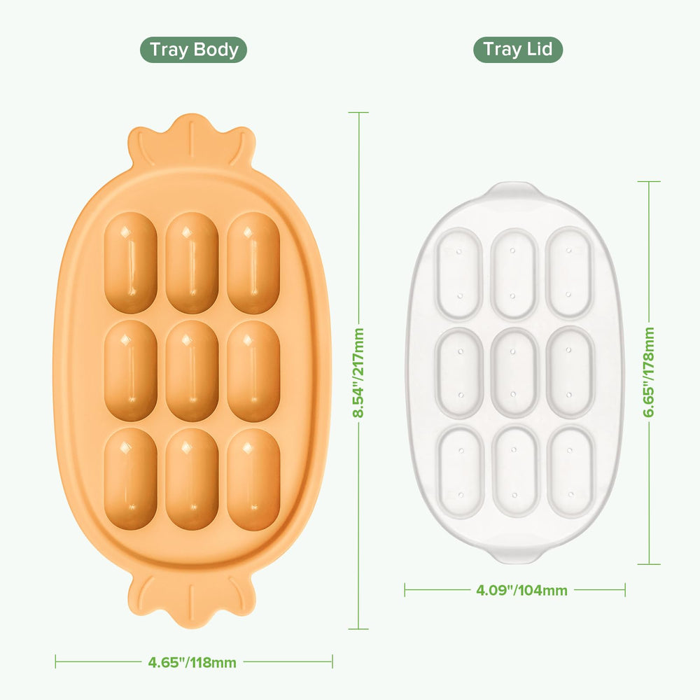 Haakaa baby popsicle mold stackable-snack-tray keeps snacks organized