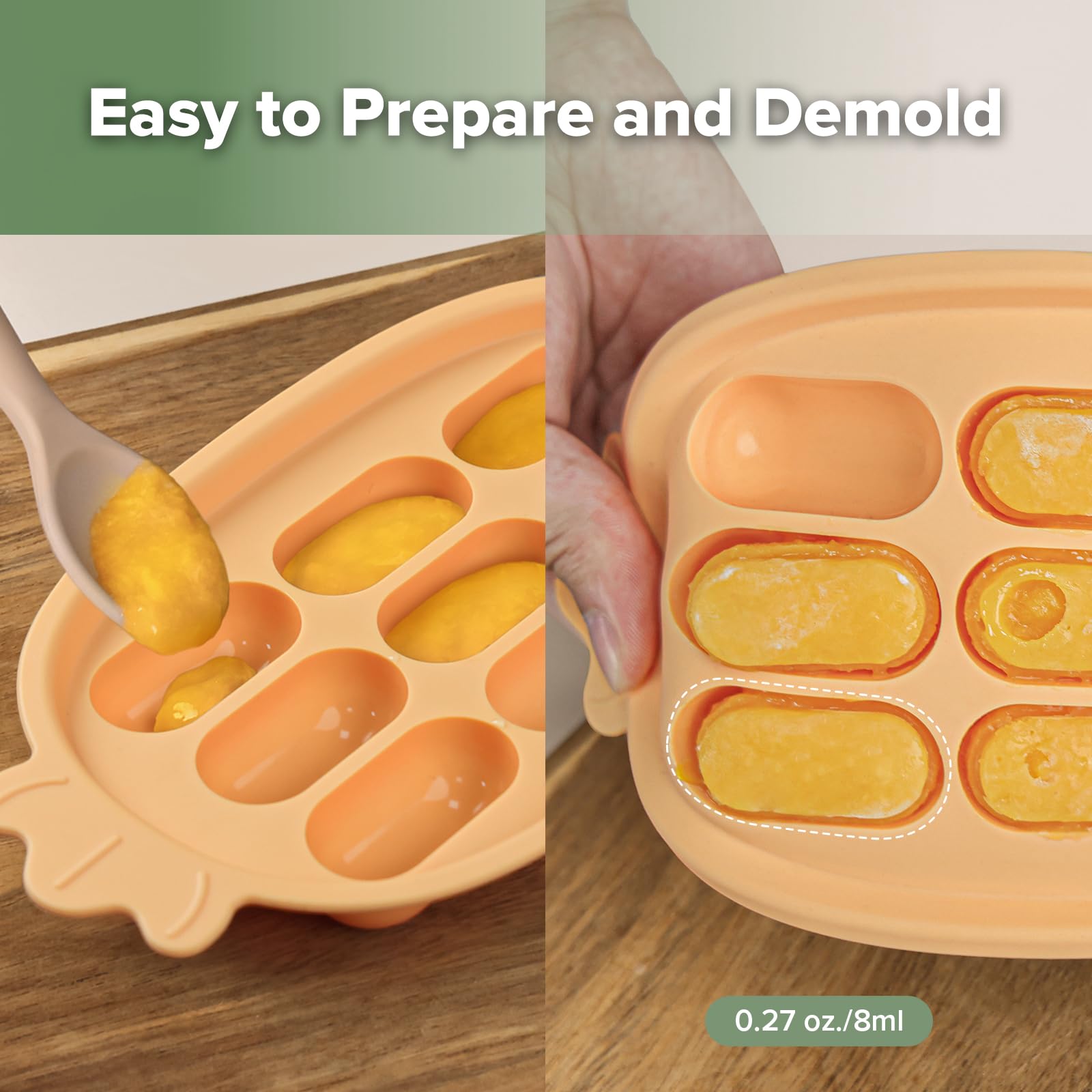 Haakaa baby popsicle mold doubles as a steaming tray for versatile meals