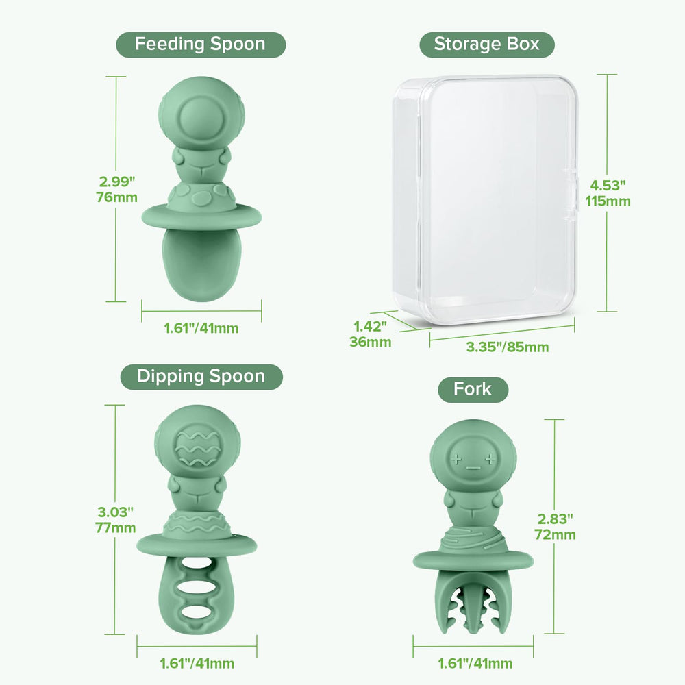 Haakaa spoon set is easy to clean and ready for daily use.